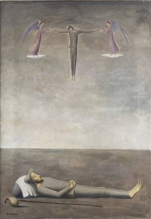 PIETRO MORANDO<BR>Alessandria 1892 - 1980<BR>"Ultima tappa" 1930