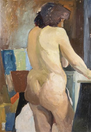 ALBINO GALVANO<BR>Torino 1907 - 1990<BR>"Nudo di donna"