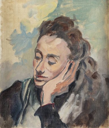 ITALO CREMONA<BR>Cozzo Lomellina (PV) 1905 - 1979 Torino<BR>"Ritratto di Danila" 1939