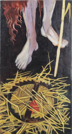 ITALO CREMONA<BR>Cozzo Lomellina (PV) 1905 - 1979 Torino<BR>"La tagliola" 1945 circa