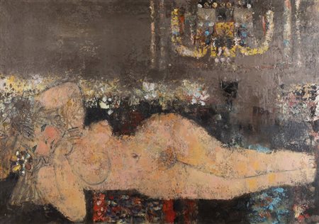 LUCIANO VERDIANI<BR>Torino 1929 - 1992<BR>"Solitudine amica"