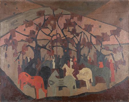 FRANCESCO CASORATI<BR>Torino 1934 - 2013<BR>"Composizione"