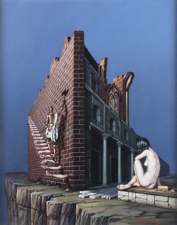 TITO SALOMONI<BR>Ponte Lagoscuro (FE) 1928 - 1989<BR>"L'ascesa"