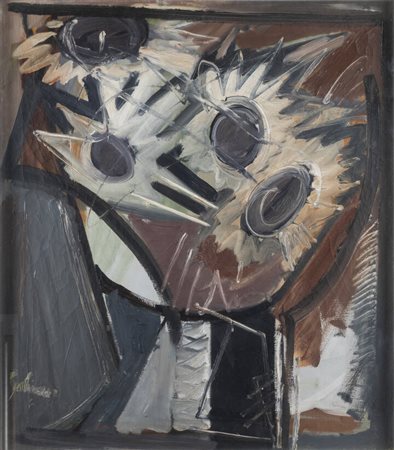 ALBINO GALVANO<BR>Torino 1907 - 1990<BR>"Vaso di fiori" 1948