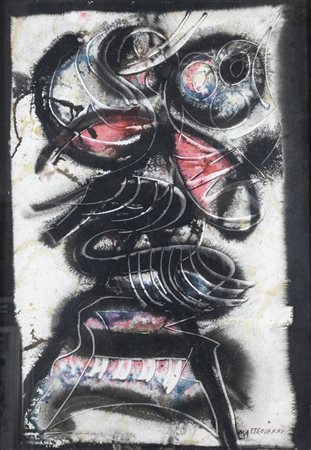 UMBERTO MASTROIANNI<BR>Fontana Liri (FR) 1910 - 1998 Marino (Roma)<BR>"Composizione"