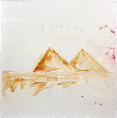 MARIO SCHIFANO<BR>Libia 1934 - 1998 Roma<BR>"Egitto" 1981