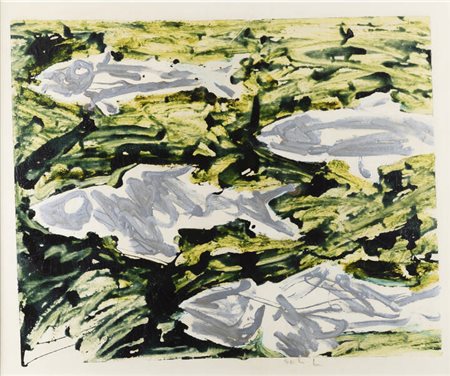 MARIO SCHIFANO<BR>Libia 1934 - 1998 Roma<BR>"Senza titolo" 1980-1981