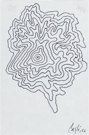 CORRADO CAGLI<BR>Ancona 1910 - 1976 Roma<BR>"Impronta" 1964