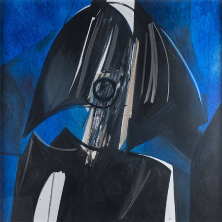 PIERO RUGGERI<BR>Torino 1930 - 2009<BR>"Ufficiale napoleonico" primi anni '70