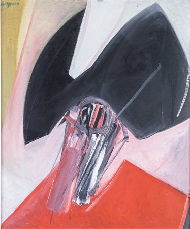 PIERO RUGGERI<BR>Torino 1930 - 2009<BR>"Napoleone rosso" primi anni '70