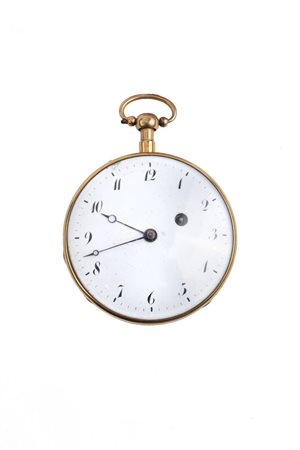 ANONIMO<BR>Orologio da tasca, suoneria ore e quarti, 1820 ca
