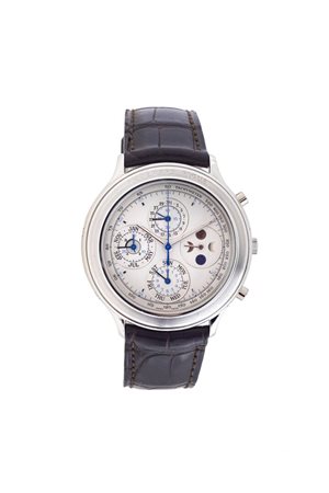 AUDEMARS PIGUET<BR>Mod. “Huitième Perpetual Calendar Chronograph Platinum”, ref. 25695PT,anno 1992