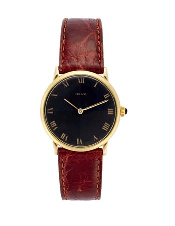 TISSOT
Orologio da polso da uomo
Anni '80
Quadrante, movimento e cassa firmati