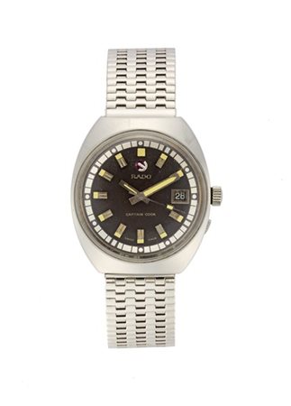 RADO CAPTAIN COOK
Orologio da polso da uomo in acciaio
Anni '70
Quadrante e cas