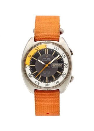 BULOVA ACCUTRON SNORKEL
Orologio da polso da uomo in acciaio
Anni '70
Quadrante