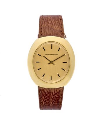 GIRARD PERREGAUX 
Orologio da polso da uomo in oro 18K con cassa in due corpi f