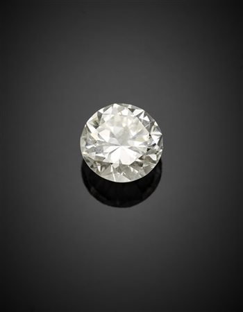 Diamante rotondo taglio a brillante di ct. 2,08.