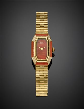 GIRARD PERREGAUX
Orologio da polso da donna in oro giallo, quadrante e inserti