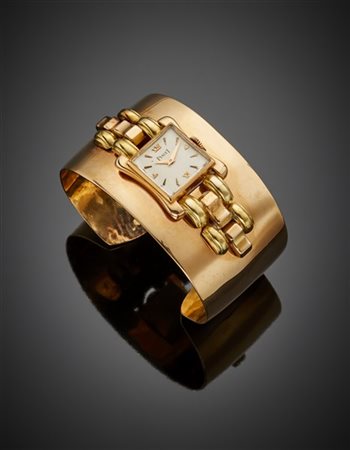 PIAGET
Orologio da polso da donna in oro giallo a due colori con bracciale alla