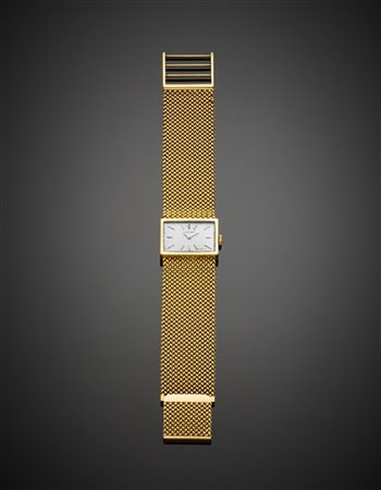 LONGINES
Orologio da polso da donna in oro giallo con bracciale, g 68,20 circa,