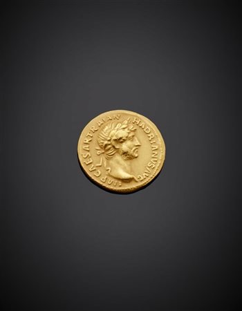 Riproduzione in oro giallo 917/1000 di una moneta romana, conio 1985, g 7,05 ci