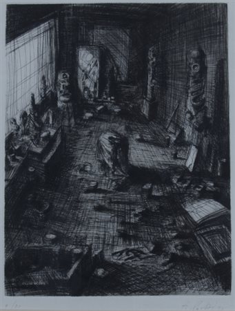 PAPETTI ALESSANDRO (Milano 1958) "Senza titolo" 1993 Incisione su carta cm....