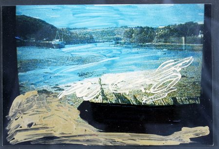 SCHIFANO MARIO (Homs 1934 - Roma 1998) "Senza titolo" Tecnica mista su...