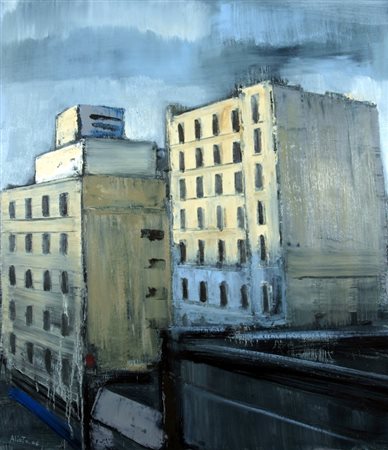 ALIOTO MASSIMILIANO (Brindisi 1972) "NY" 2006 Olio su tela cm. H: 80.00 L:...