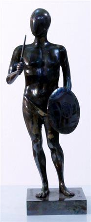 DE CHIRICO GIORGIO (Volos 1888 - Roma 1978) "Il gladiatore" 1970 Bronzo...