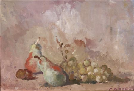 CARENA FELICE (Cumiana 1879 - Venezia 1966) "Natura morta" anni '60 Olio su...