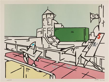 Valerio Adami (Bologna 1935)  - Senza titolo, 1967
