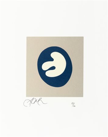 Hans Arp (Strasburgo 1887-Basilea 1966)  - Composition gris et blanc, 1966