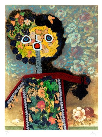 Enrico Baj (Milano 1924-Vergiate 2003)  - Personaggio bucolico