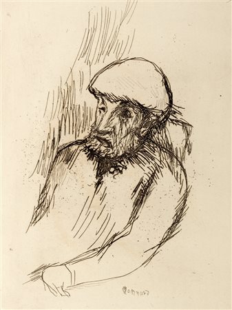 Pierre Bonnard (Fontenay aux Roses 1867-Le Cannet 1947)  - Ritratto di Renoir, 1916 ca.