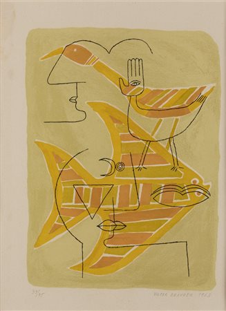 Victor Brauner (Piatra Neamt 1903-Parigi 1966)  - Traces et Interstices , 1963