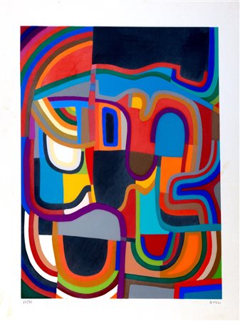 Alberto Burri (Città di Castello 1915-Nizza 1995)  - Trittico E