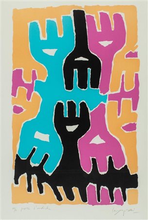 Giuseppe Capogrossi (Roma 1900-1972)  - Album Marlborough/2RC, tavola 3, 1968