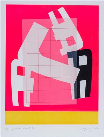 Giuseppe Capogrossi (Roma 1900-1972)  - Album Marlborough/2RC, tavola 4, 1968