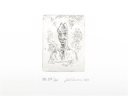 Carlo Carrà (Quargnento 1881-Milano 1966)  - Gentiluomo, 1922