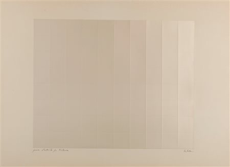 Enrico Castellani (Castelmassa 1930-Viterbo 2017)  - Compendio: Cordonatura, 1974