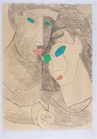 Sandro Chia (Firenze 1946)  - Improvvisazioni su Leonardo, 1991