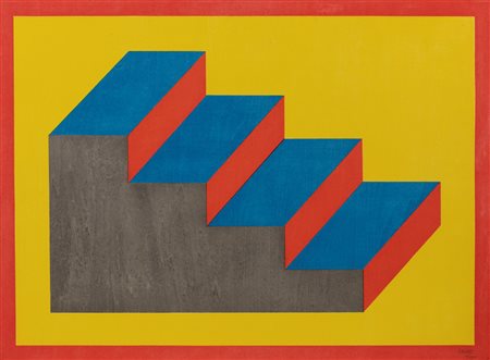 Sol LeWitt (Hartford 1928-New York 2007)  - Forms derived from a cubic rectangle (steps), 1992