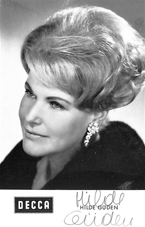 Hilde Güden, nome d'arte di Hulda Geiringer (Vienna 1917 – Klosterneuburg 1988)
