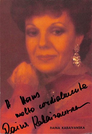 Rajna Kabaivanska, nata Jakimova (Burgas, 1934)