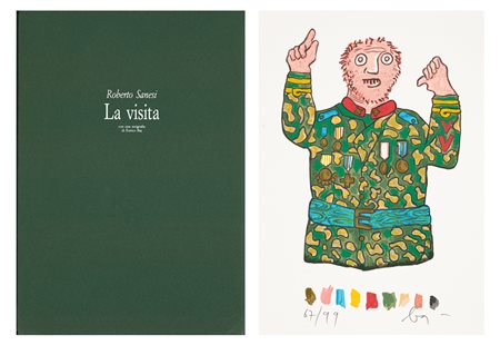 ENRICO BAJ (1924-2003) - La visita, 1992/1994
