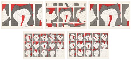 ANGELO CAGNONE (1941) - Lotto unico di 5 litografie