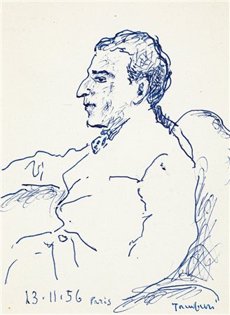 ORFEO TAMBURI (1910-1994) - Senza Titolo (Figura maschile), 1956