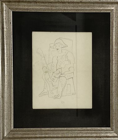 GINO SEVERINI
Arlecchino seduto con chitarra e spartito
