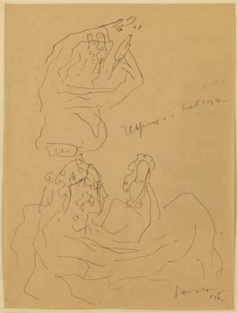 FONTANA LUCIO (1899 - 1960) - Studio per sculture.