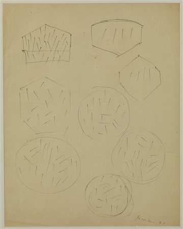 FONTANA LUCIO (1899 - 1960) - Concetto spaziale, studi.